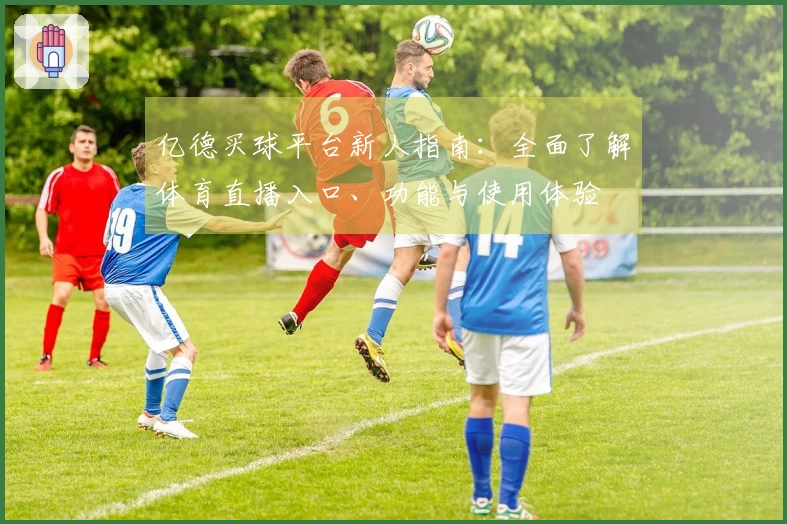 亿德买球平台新人指南：全面了解体育直播入口、功能与使用体验
